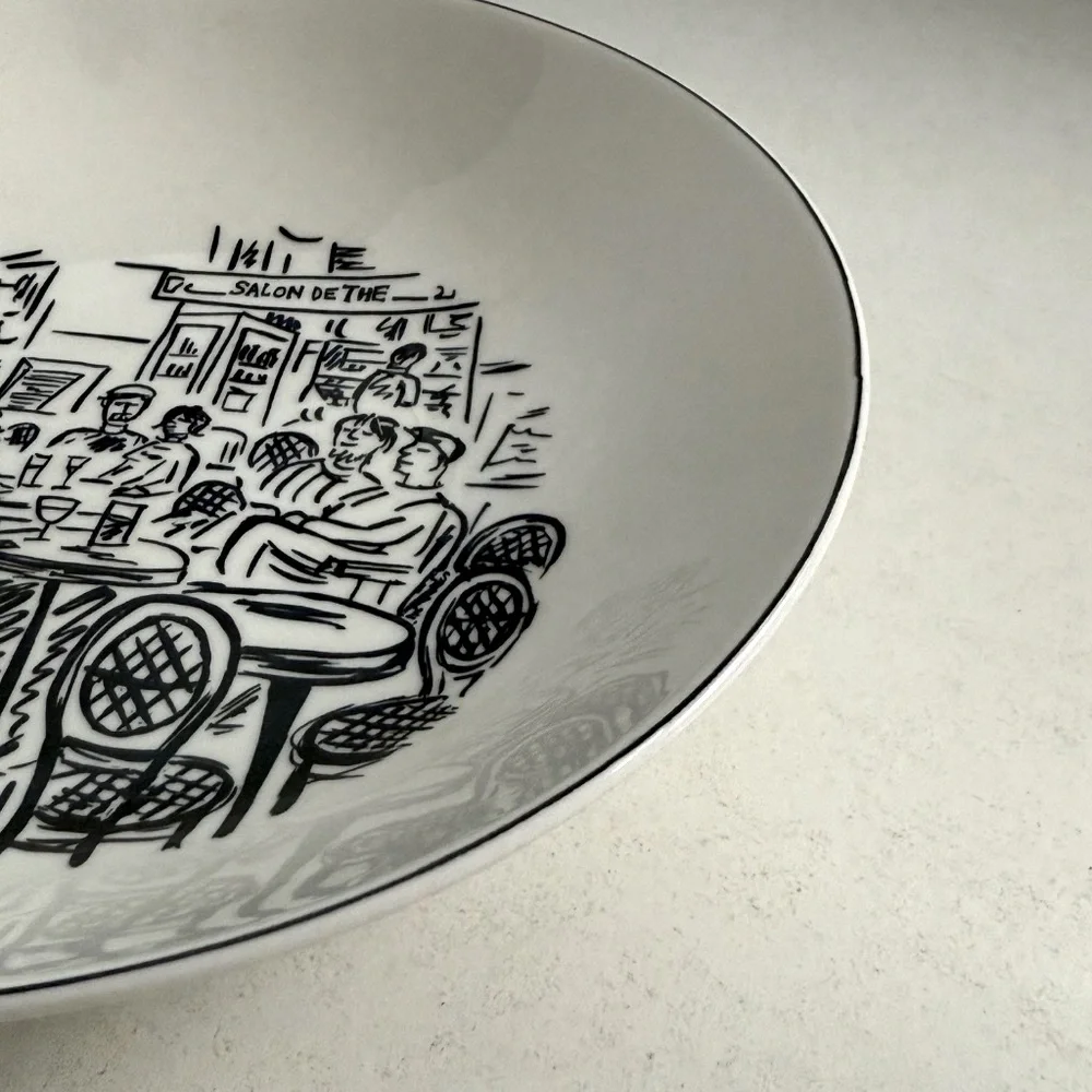 Mikasa Soup Bowl Ultima+ Super‎ Strong Fine China HK114 Parisian Scenes Design